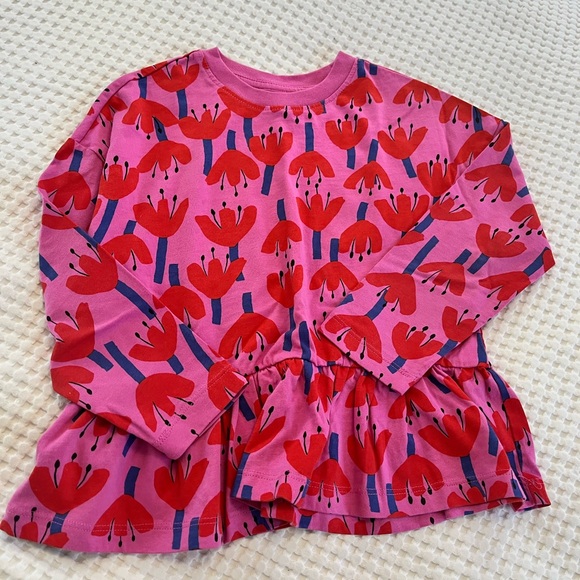 Hanna Andersson || Pink Spring Tulip Print Shirt - Picture 1 of 4